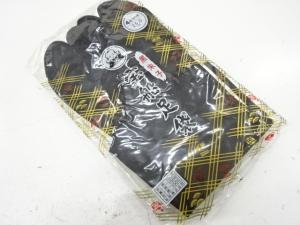 未使用品　福助　黒足袋(25センチ・4枚コハゼ)